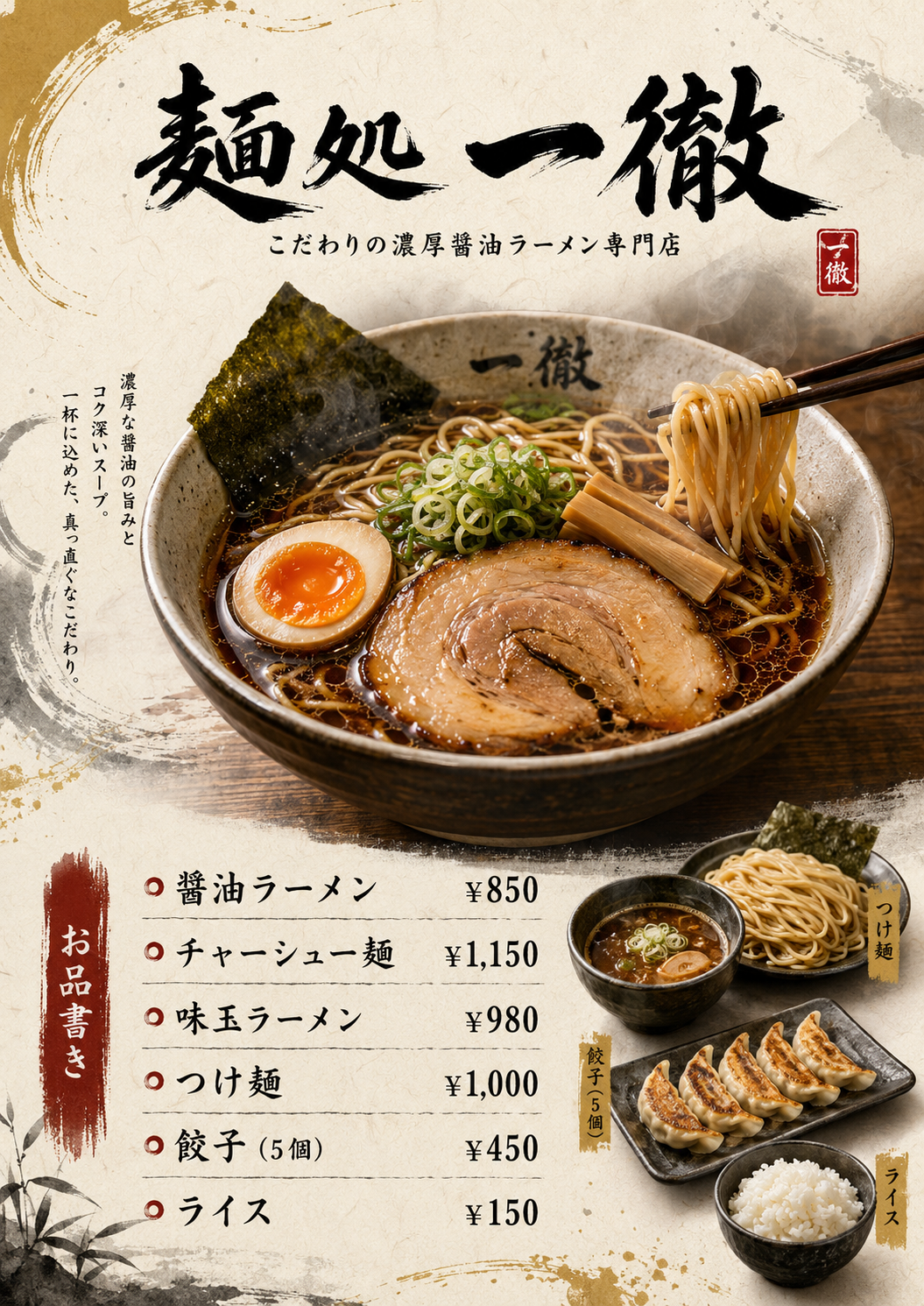 メニュー表 1